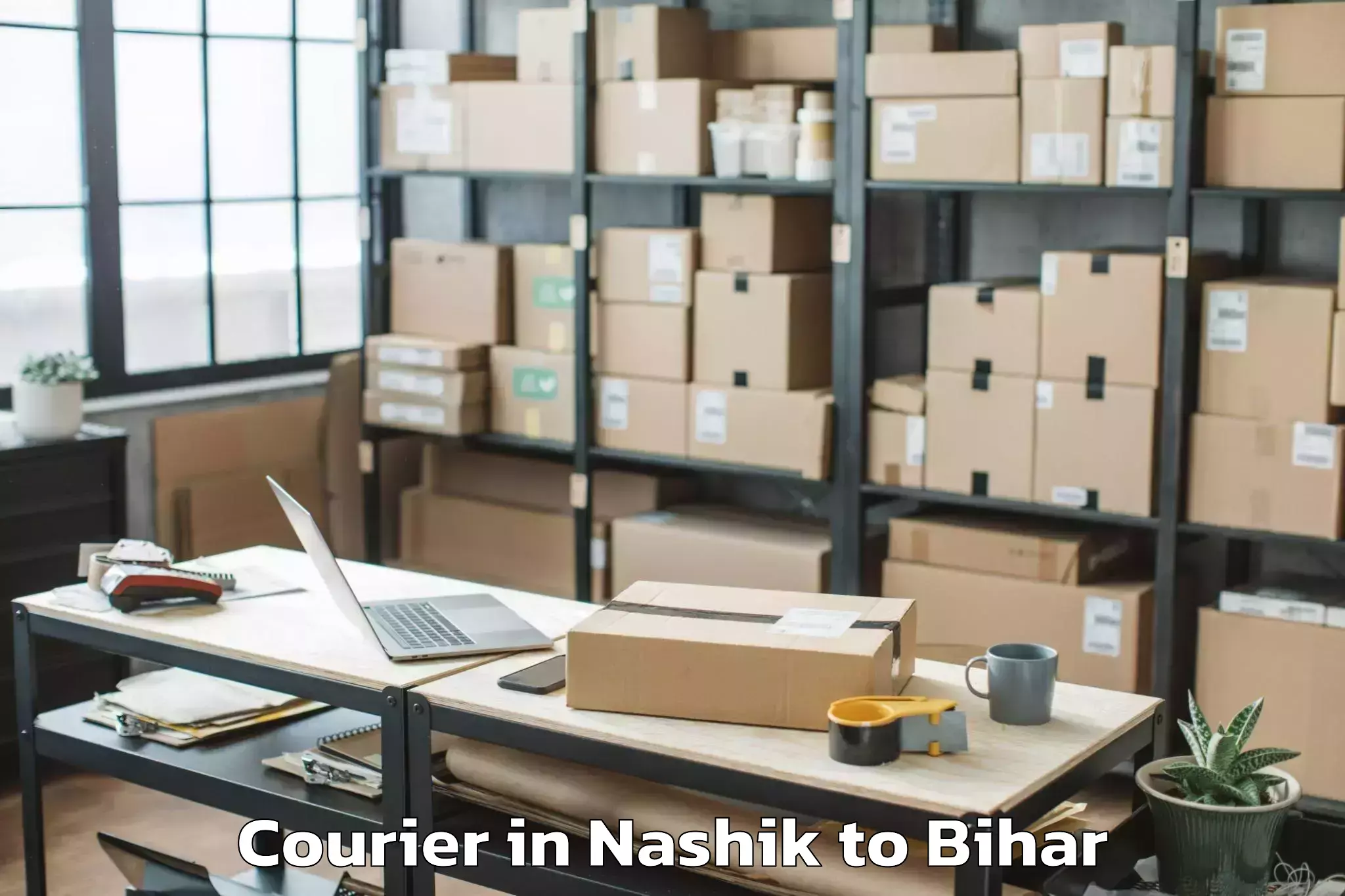 Easy Nashik to Lauria Nandangarh Courier Booking